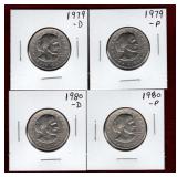 USA 1979-D & P 1980-D & P SUSAN B ANTHONY $1's