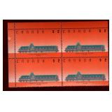 CANADA MNH BLK 4 McADAM RAILWAY STN STAMPS
