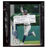 2020 TOPPS DETROIT TIGERS TEAM SET W/ UPDATES SET