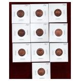 CANADA 1960 - 1969 PENNIES