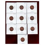 CANADA 1970 - 1979 PENNIES