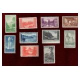 USA MNH SET OF 1934 NATIONAL PARK STAMPS