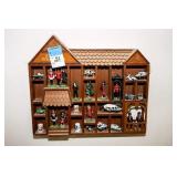 Display Case with Collectible Metal British