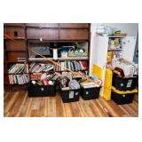 Books, Pantry, 5 Bins of Kitchen Small Appliances