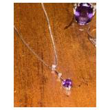 Vintage Amethyst Ring and Necklace and More