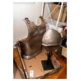 Metal Breastplate and Helmet