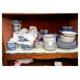 Blue Willow China Dinnerware and Glasses
