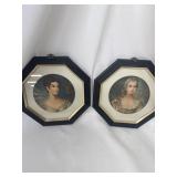 Set of 2 framed pictures