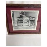 Vintage Picture with Wooden Frame