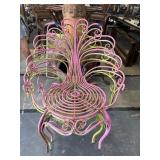 Vintage Wrought Iron Peacock Chair