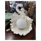 MCM Swan Table Lamp