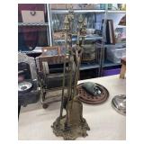 Brass Fireplace set