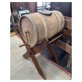 VIntage Wooden Barrel Churn