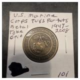 United States Marine Corps Toys For Tot Token