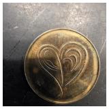 Double Sided Heart Love Token
