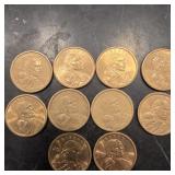 Lot Of Sacagawea Dollar coin's