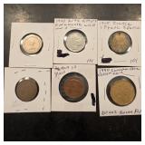 Lot Of Foreign Coin Canadian,France,Italian