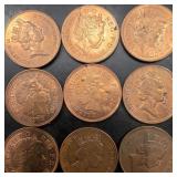 Lot Of British 2 Pence Coins
