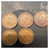 Lot Of Older Canadian Pennies