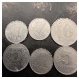 Lot Of German Democratic Republic Coins