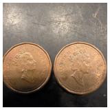 Lot Of Older Canadian Pennies