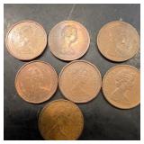 Lot Of Older Canadian Pennies