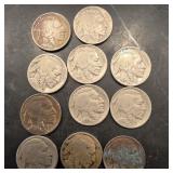 Lot Of Buffalo Nickels