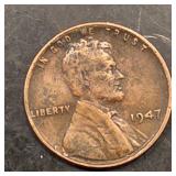 1947 Error wheat Penny