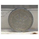 1971 Finnish 1 Penni Coin