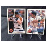 2-1992 Leaf Donruss Baseball Cards, David