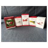 5- Hallmark Keepsake Airplane Ornaments