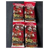 4-Panini Select 2021 Football Cards packages
