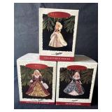 3-Hallmark Keepsake Barbie Ornaments