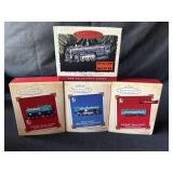 4-Hallmark Keepsake Train Ornaments
