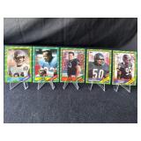 5-1986 Topps Chewing Gum NFL Cards