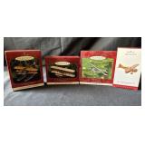 4-Hallmark Keepsake Airplane Ornaments