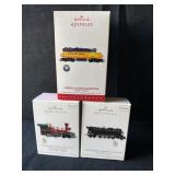 3 Hallmark Keepsake Lionel Train Ornaments