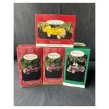 4-Hallmark Keepsake Car Ornaments Collectorï¿½s Club
