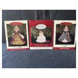 3-Hallmark Keepsake Barbie Ornaments