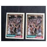 2-1992/93 Topps David Robinson NBA Trading Card