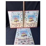 3-Vintage New In Package Hallmark Kiddie Car