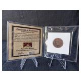 Tibet Copper 1 SHO Coin With Authenticity
