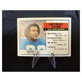 Billy Sims Detroit Lions card