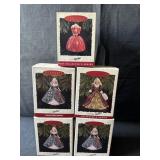 5 Hallmark Keepsake Barbie Ornaments