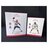 2- Hallmark Keepsake Ornaments, Dick Butkus, Rob