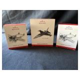 3- Hallmark Keepsake Airplane ornaments