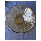 Amber bubble bowl