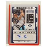 Yoeli Childs 2020 Contenders Prospect Ticket Auto
