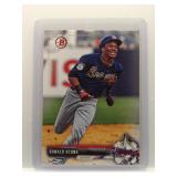 Ronald Acuna, Jr. 2017 Bowman pre-rookie