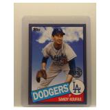 Sandy Koufax 2020 Topps Blue Border